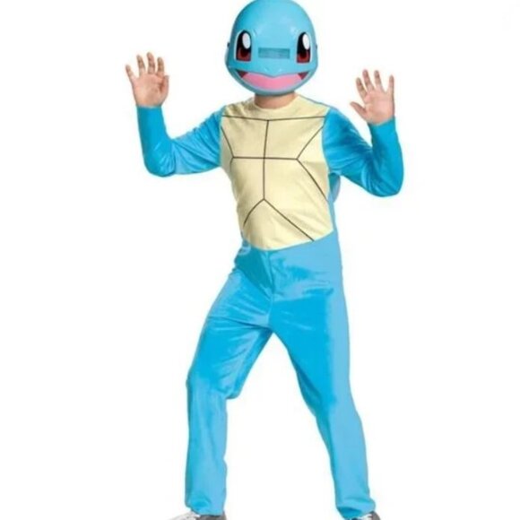 Pokemon Kids Squirtle Costume Size 7-8 Pre Owned Excellent Condition - Picture 1 of 4